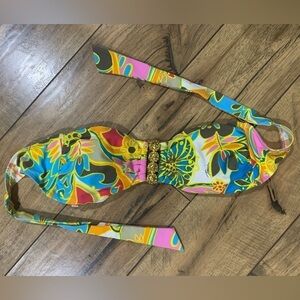 Trina Turk Swim Bikini Top with Gold hardware multicolor Size 4